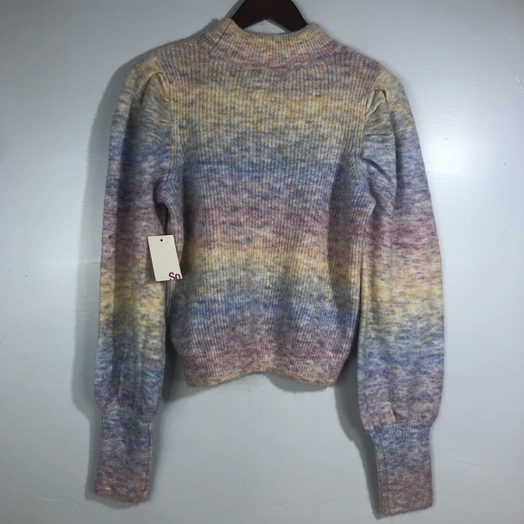Pastel Knit Puff Oversized Sleeve 